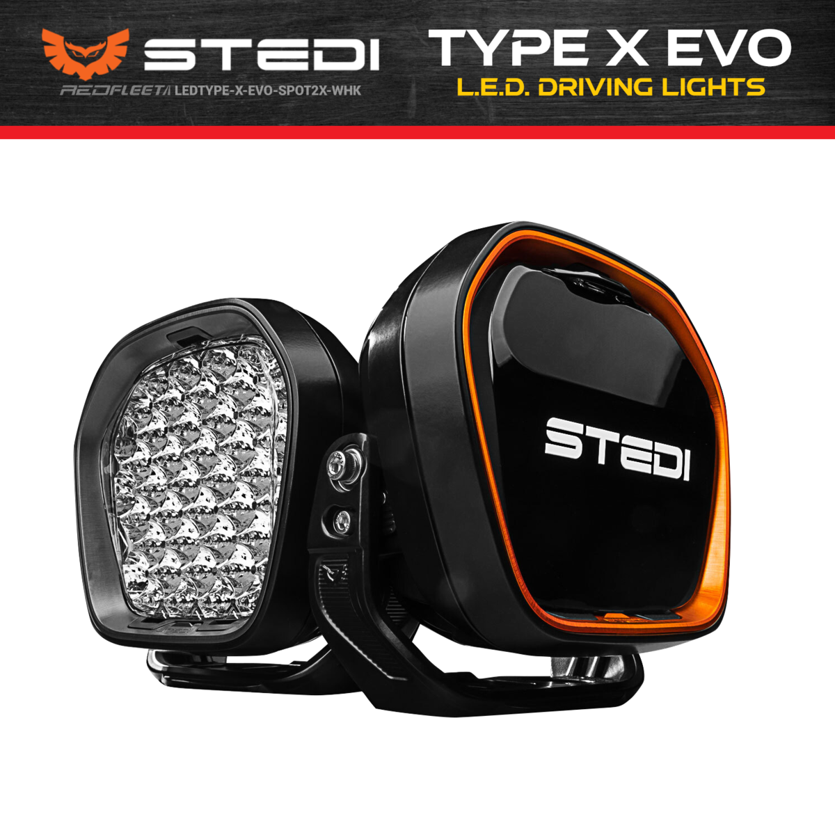 TYPE-X EVO 8.5 INCH LED DRIVING LIGHTS (PAIR)