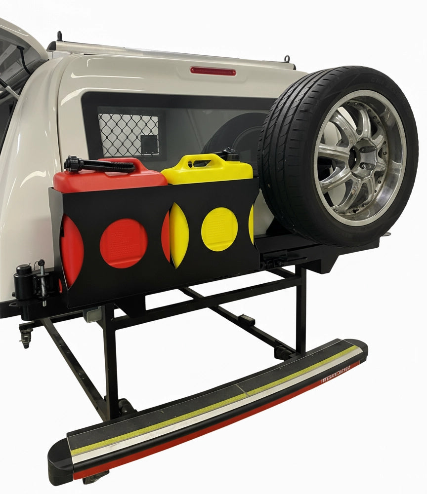 AWL Dual wheel and jerry can carrier