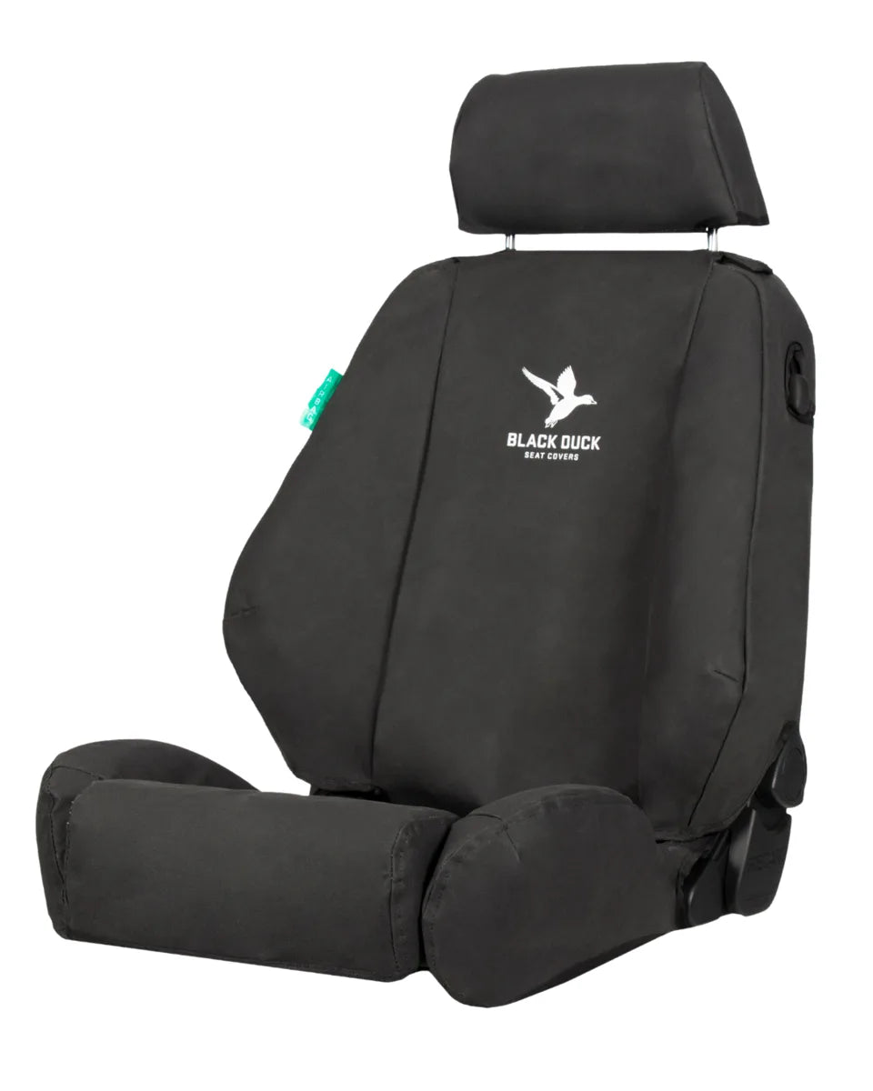 Black Duck black canvas seat cover