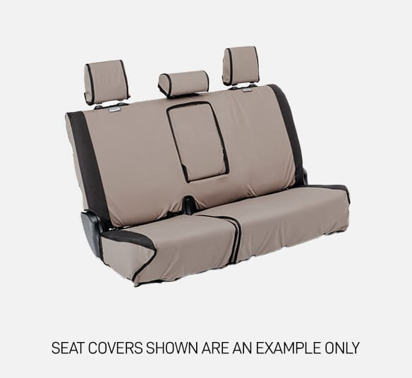 MSA 4X4 rear canvas seat covers