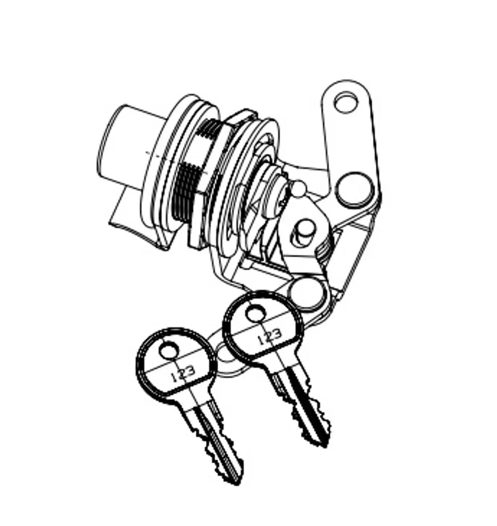 Replacement Centre Push Button Key Lock 1  Mazda BT-50 2018-2019