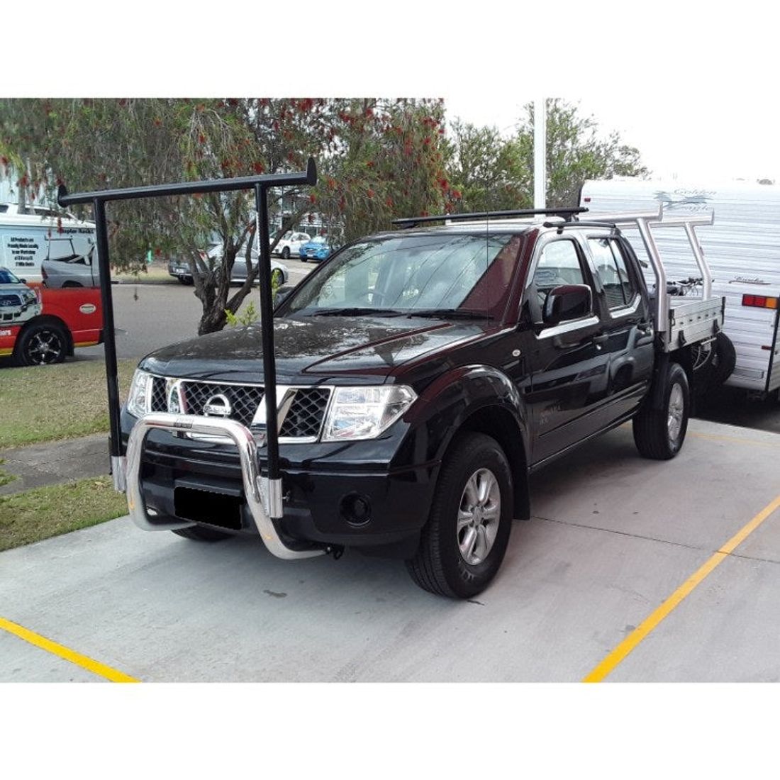 Nudgebar & Hrack Set to suit Nissan D40 Navara