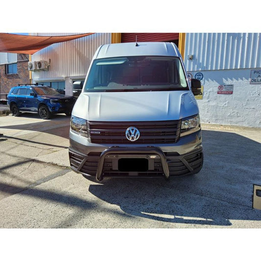 Satin Black Nudgebar to suit 2024 VW Crafter with Sensors