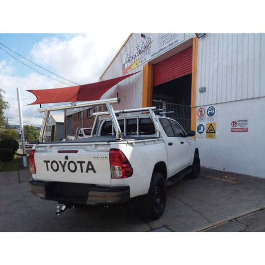Trade Racks with Capped Ends & Removable Pins to suit 2021 Toyota Hilux SR