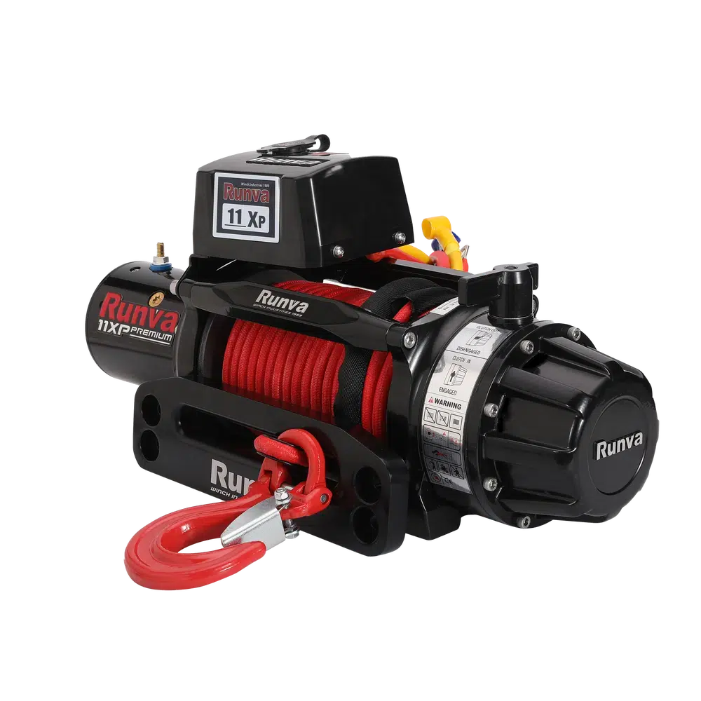 Runva 11XP PREMIUM RED Edition 12V with Synthetic Rope