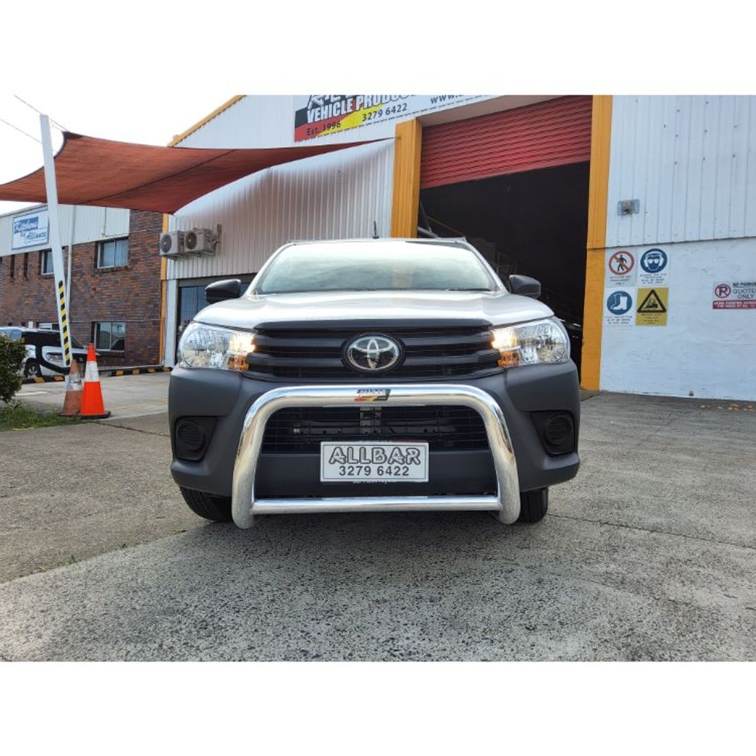 Polished Series II Nudgebar to suit 2015+ Toyota Hilux Workmate 2wd