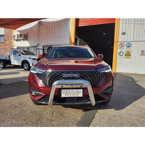 Alloy Polished 76mm Nudgebar with Spot Light Tabs to suit 2023 Haval H6 Ultra Hybrid