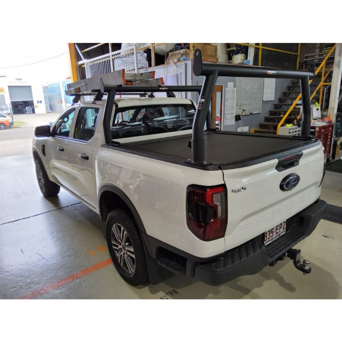Pro Textured Black 76mm Trade Racks to suit Next Gen XL Ranger with manual Mountain Top Shutter