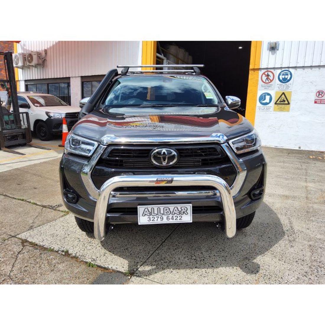 76mm Polished Alloy Nudgebar to suit 2022 SR5 Hilux