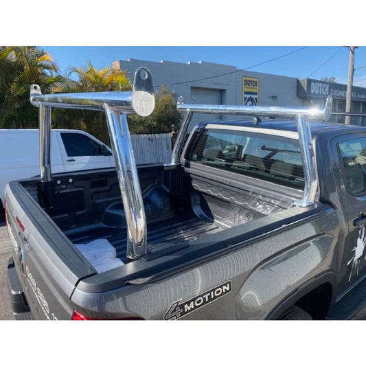 Polished 76mm Trade Racks to suit 2023 VW Amarok NF