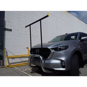 Polished Nudgebar & Hrack Set to suit 2021 Mazda BT50