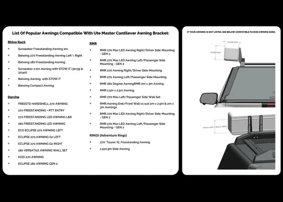 Awning Mount Bracket