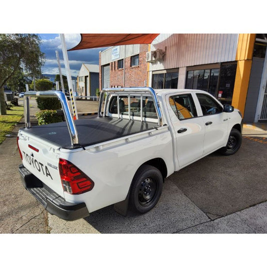 76mm Polished Style Racks with Pins to suit 2022 SR Hilux