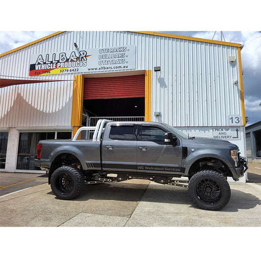 Custom Made Brush Finish 100mm Triple Sportsbar to suit Ford F250