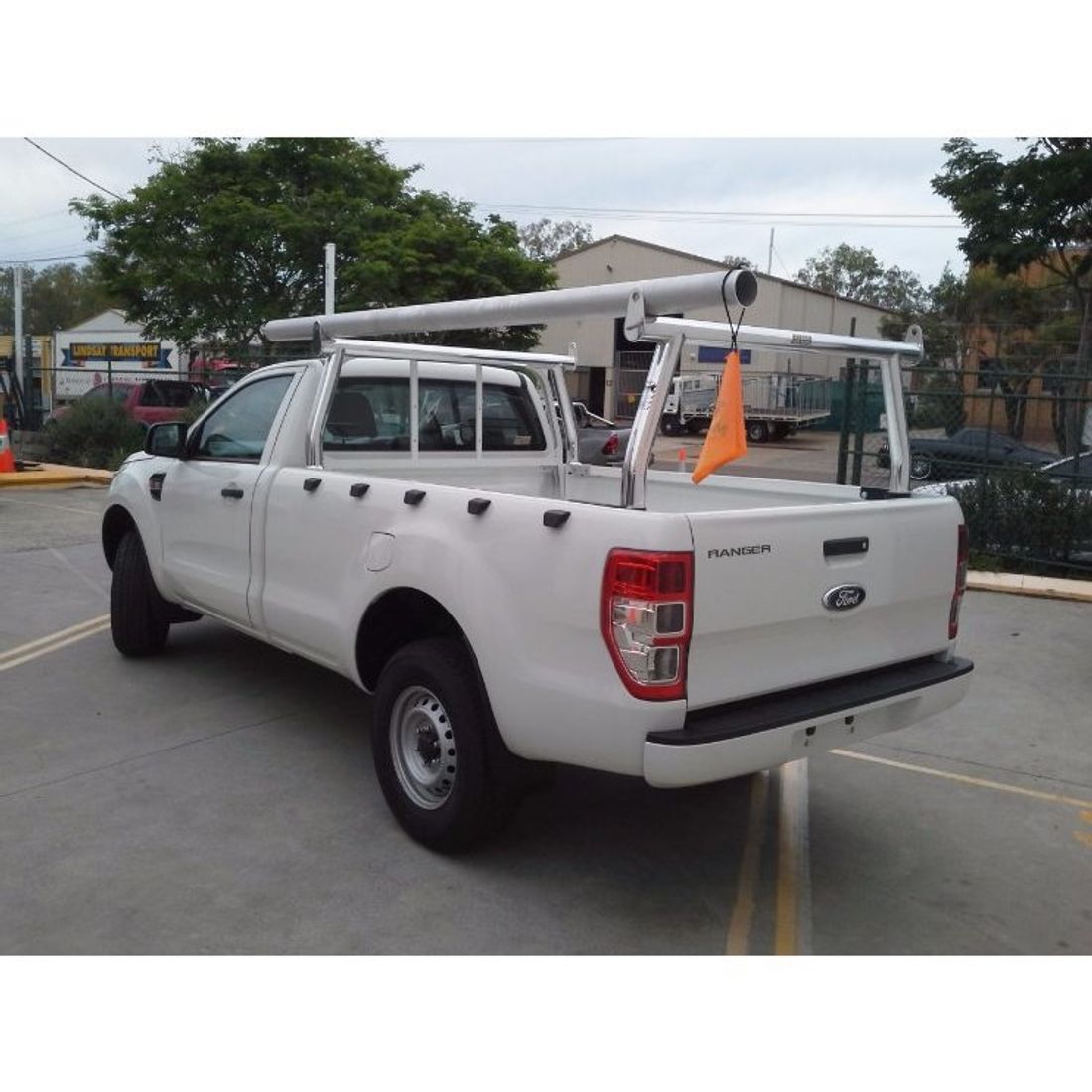 Polished Front & Rear Trade Racks to suit Ford Ranger