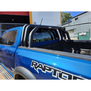 Custom made 3 Piece Alloy Pro Textured Black Sportsbar to suit Next Gen Raptor