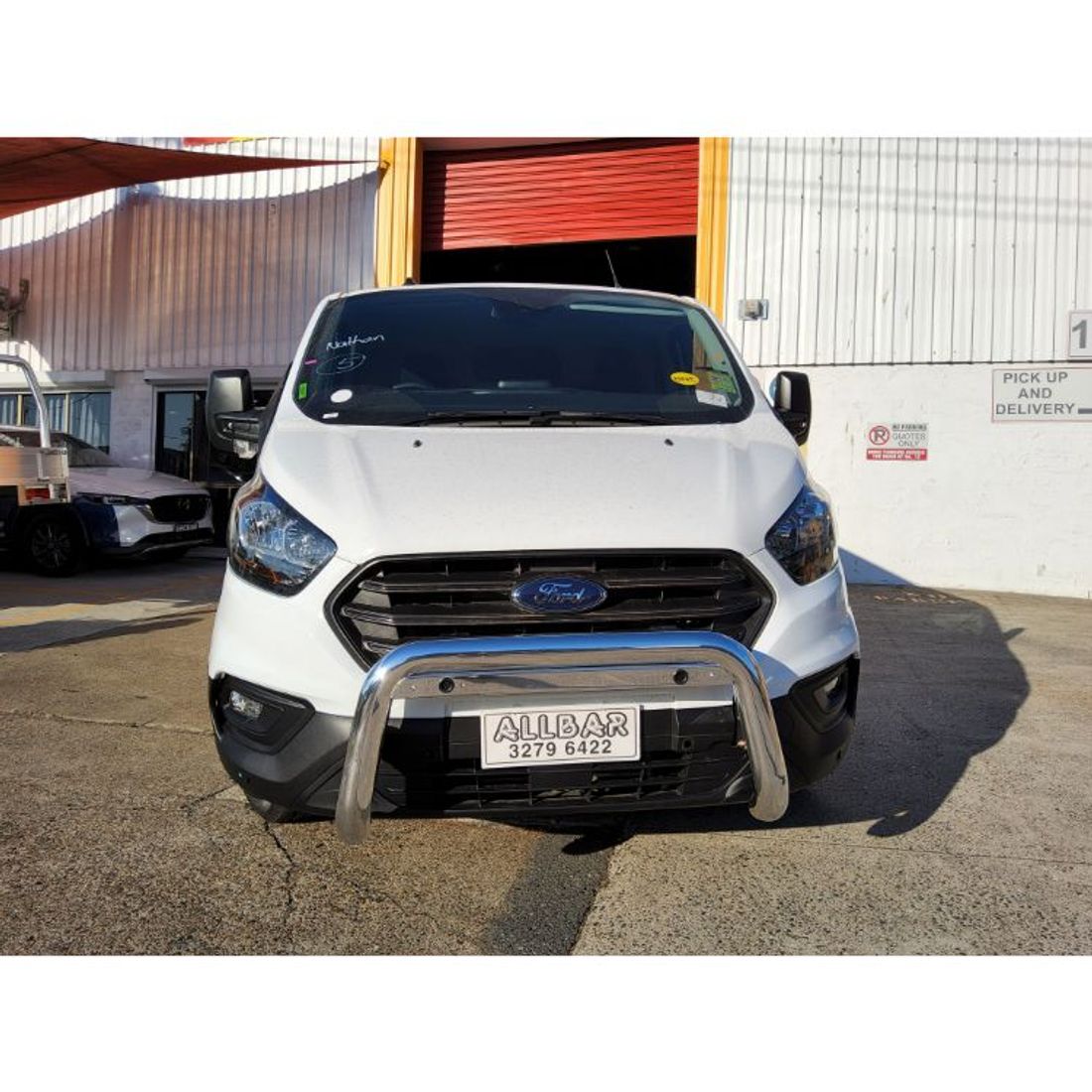 Polished Alloy 76mm Nudgebar to suit 2023 Ford Transit Custom Tech Pack