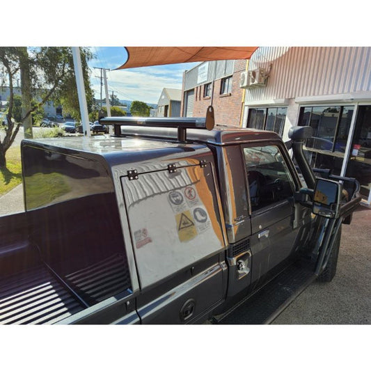 Custom Fabricated Black Adaptor Rack Set to suit Landcruiser