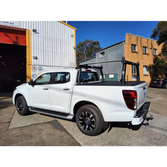 Black 76mm Alloy Trade Racks to suit 2025 Mazda BT50