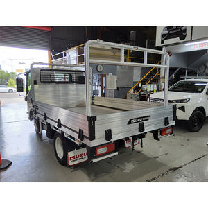 63mm Rear Rack with welded Rails & Flip Ears to suit Isuzu NLR 45-150 Truck