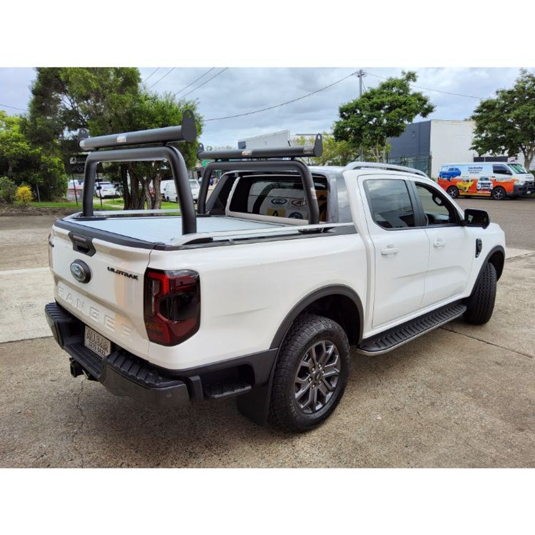 Black 76mm Style Racks with Adaptors to suit Next Gen Wildtrak