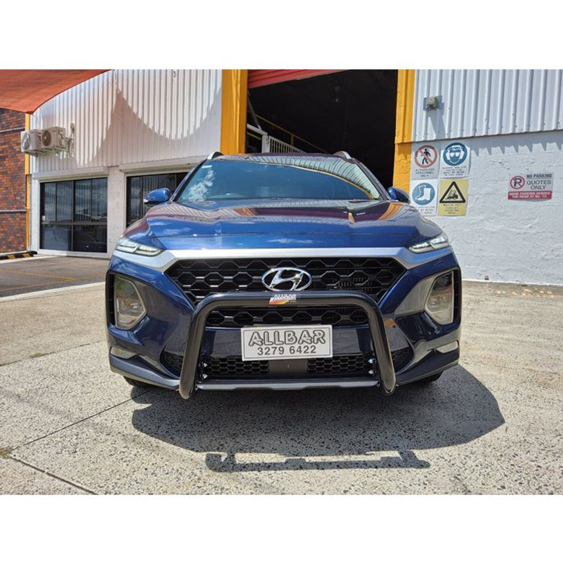 Black Alloy Nudgebar to suit 2019 Hyundai Santa Fe TM Active