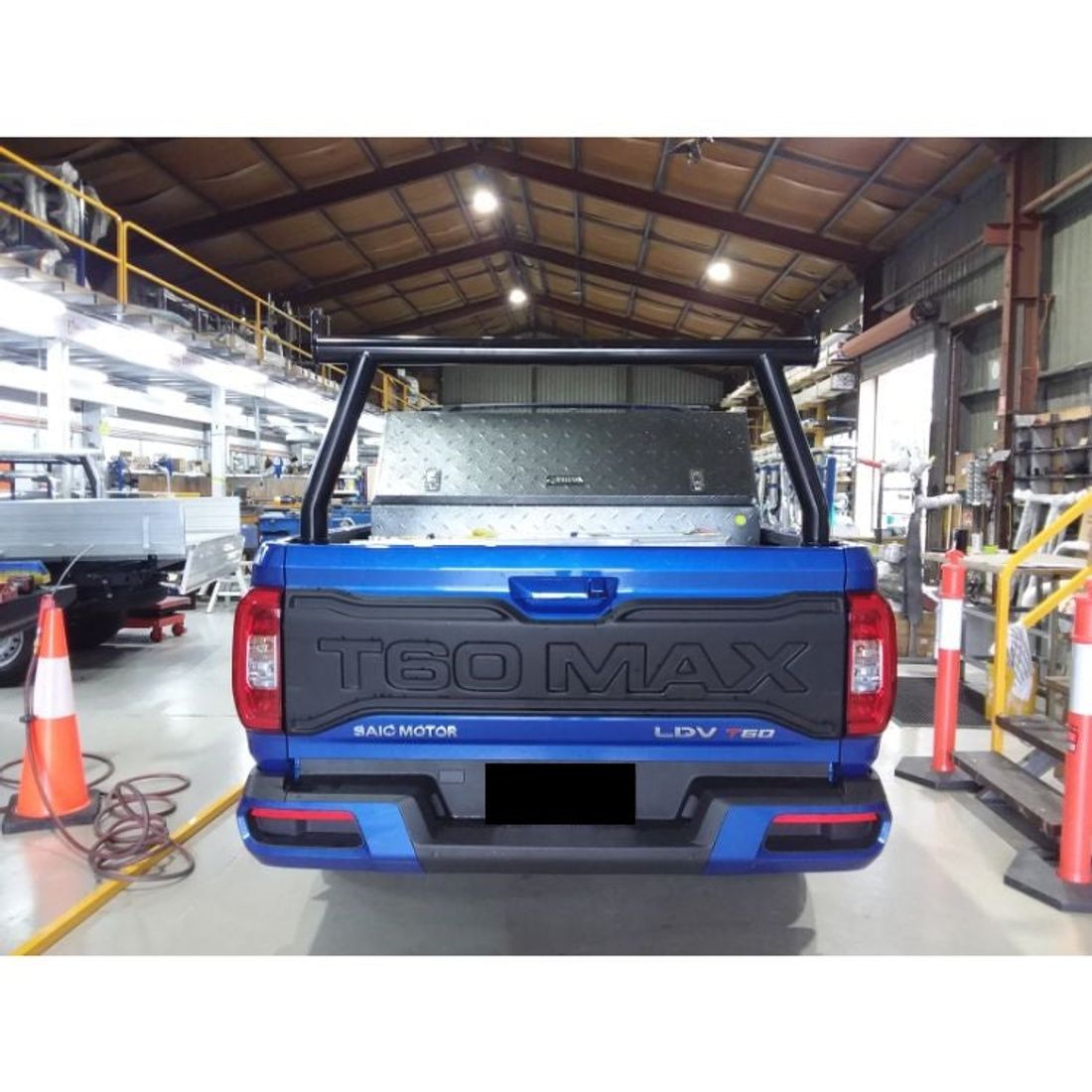 P/Coated Black Rear Trade Rack to suit 2022 LDV T60 Max