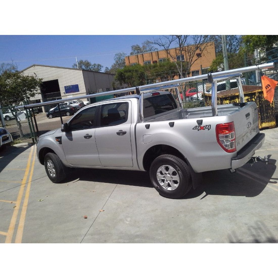 Polished Front & Rear Trade Racks to suit Ford Ranger