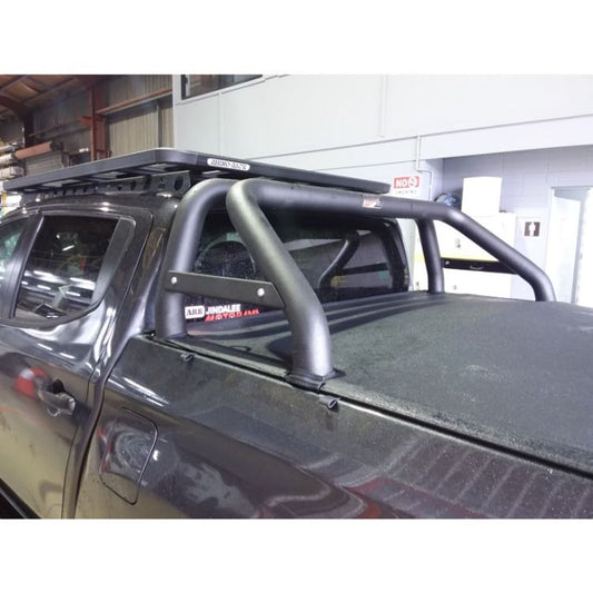 2 Piece Black Sportsbar with side Tie-Downs to suit MR Triton