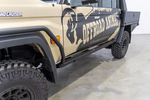 Brush Rails, suitable for Facelift Toyota Land Cruiser 79 Dual Cab, 2024 to current (DOES NOT INCLUDE ROCK SLIDERS)