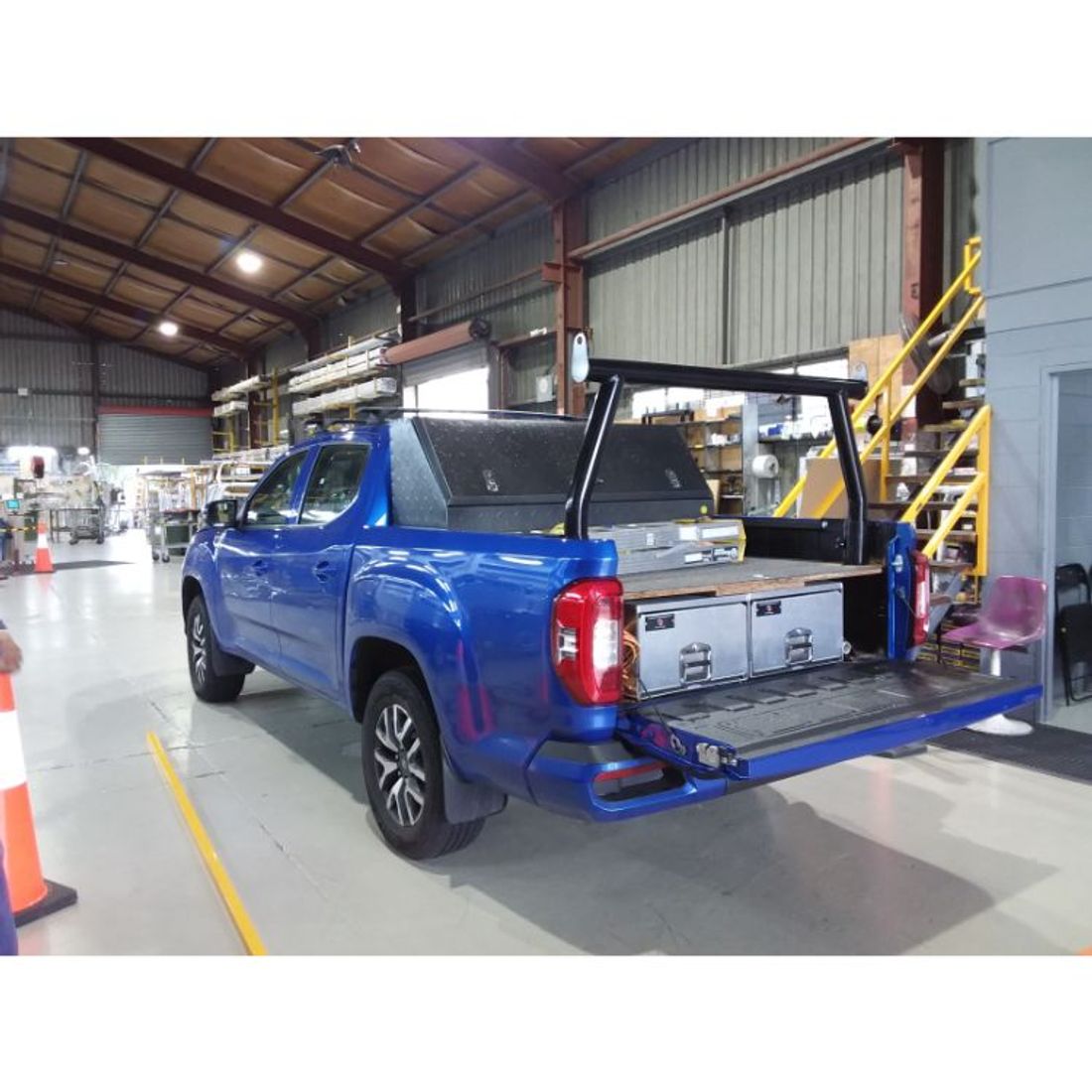 P/Coated Black Rear Trade Rack to suit 2022 LDV T60 Max