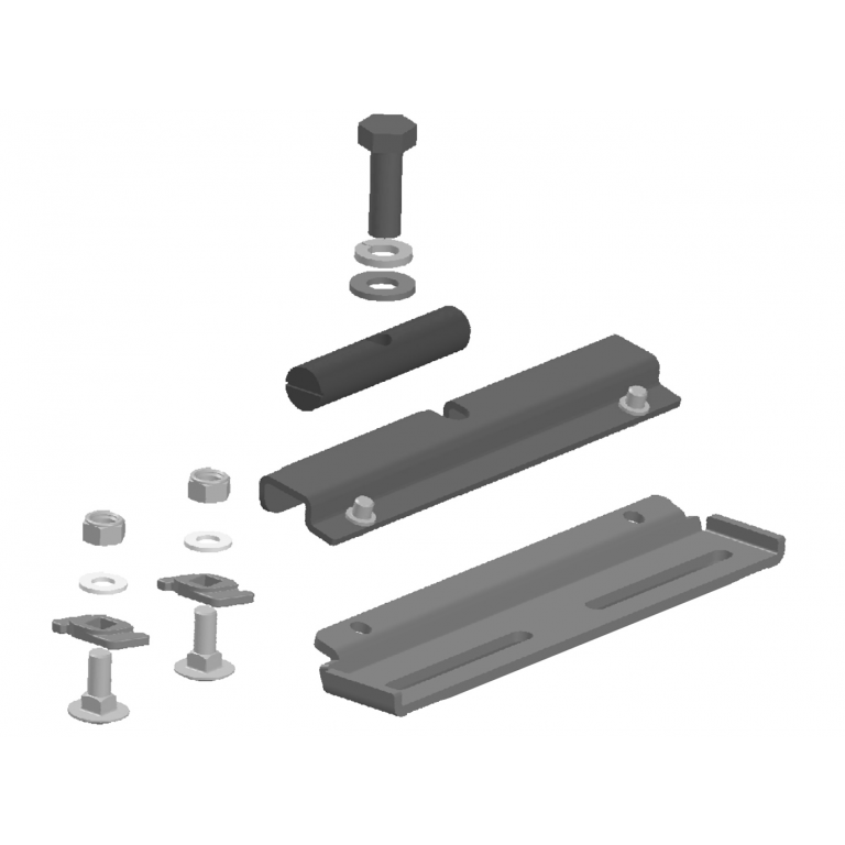 LockNLoad Gutter Mount Leg to Track Adapter