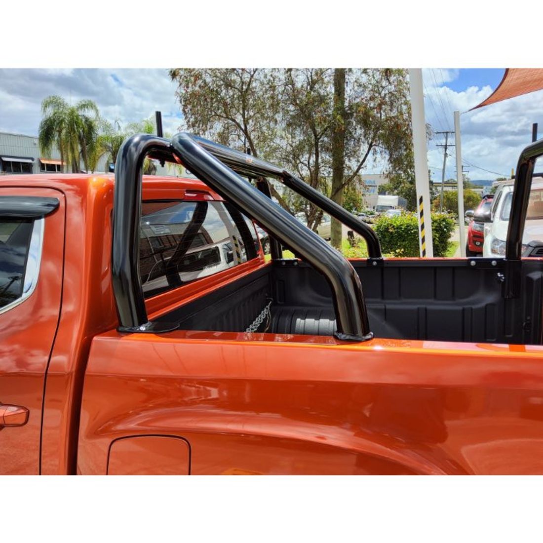 P/Coated Black 76mm alloy 2 Piece Sportsbar to suit 2022 LDV T60 Max