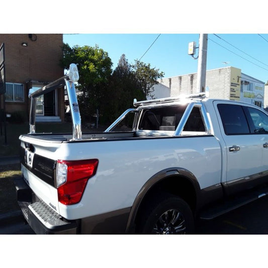 Nissan Titan Polished Welded Arm Sports Bar