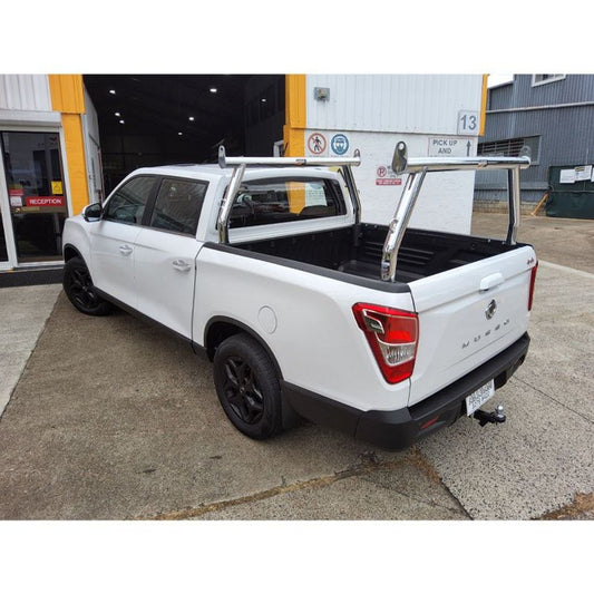 Polished 76mm Removable Trade Racks to suit 2024 Ssangyong Musso