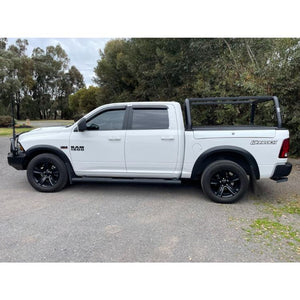 Black 76mm Style Racks with Rails to suit 2022 Ram Warlock
