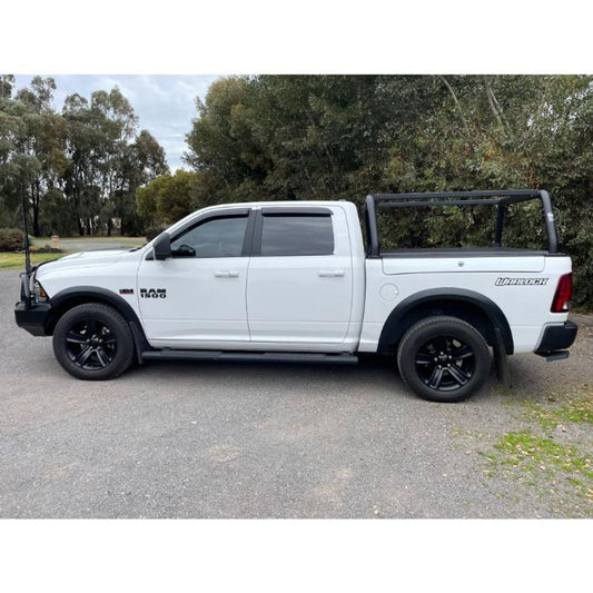 Black 76mm Style Racks with Rails to suit 2022 Ram Warlock