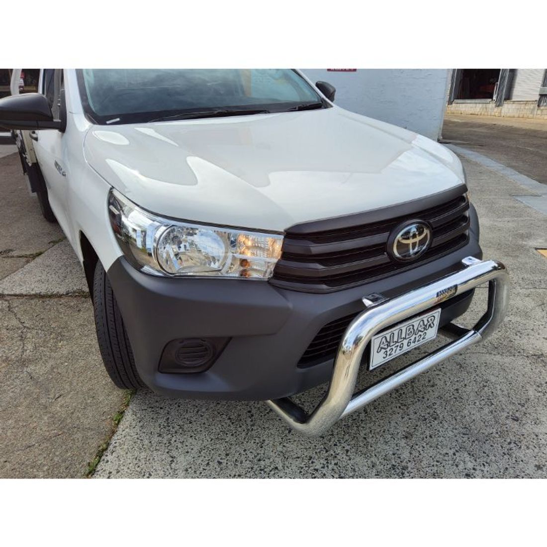 Polished Series II Nudgebar to suit 2015+ Toyota Hilux Workmate 2wd