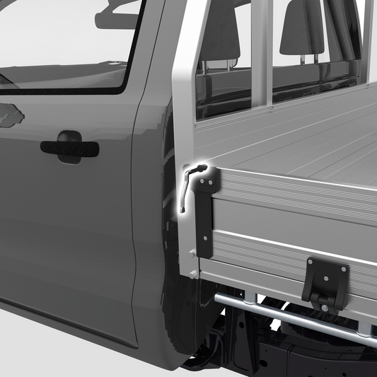 Latch Handle - Aluminium Tray Angled/Square Headboard