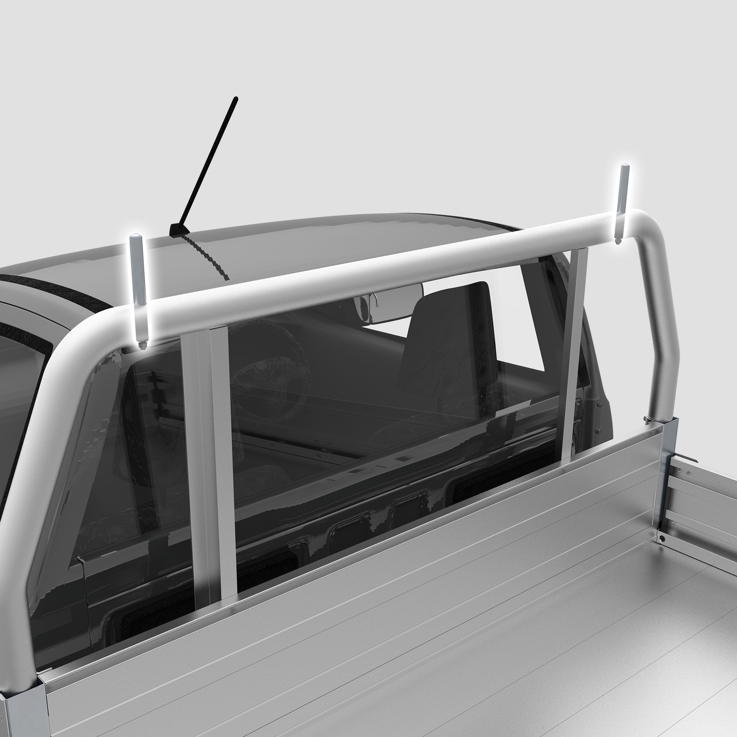 Rear Ladder Rack/Headboard Round Tube Pins Set