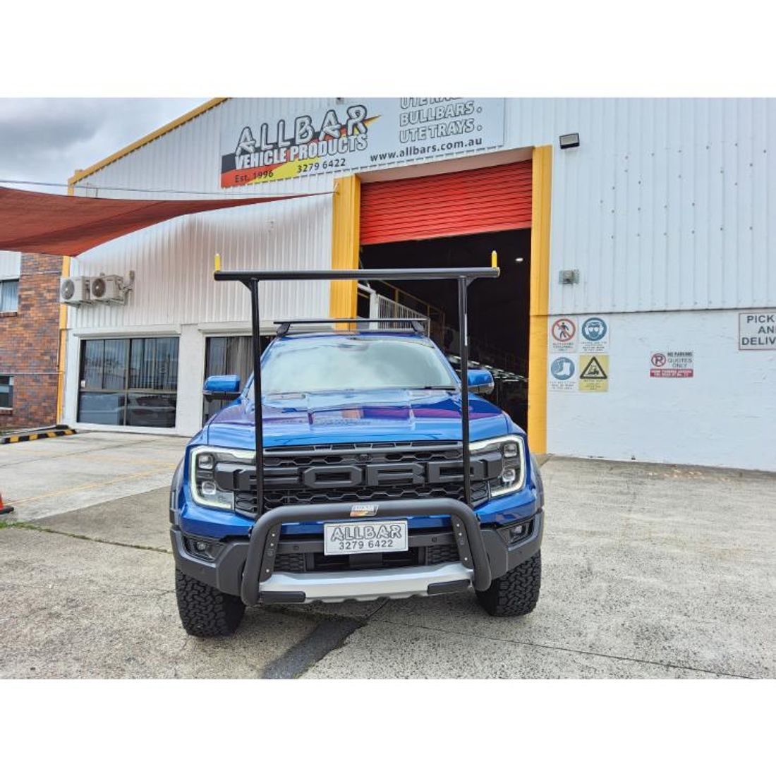P/Coated Black Nudgbar with Black HRack to suit 2024 Next Gen Ford Raptor