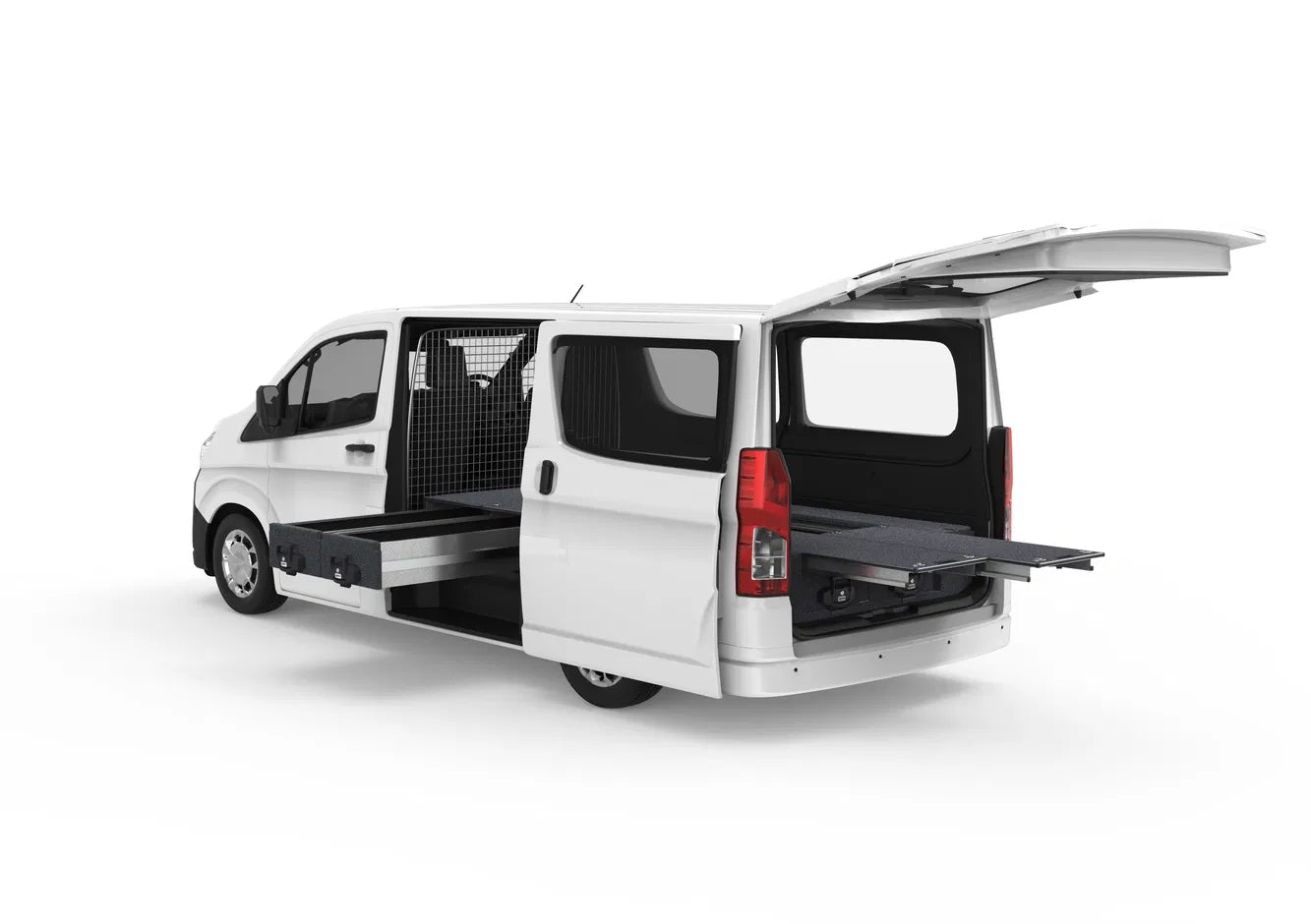 FIXED FLOOR SIDE DRAWERS & DUAL ROLLER FLOOR REAR DRAWERS