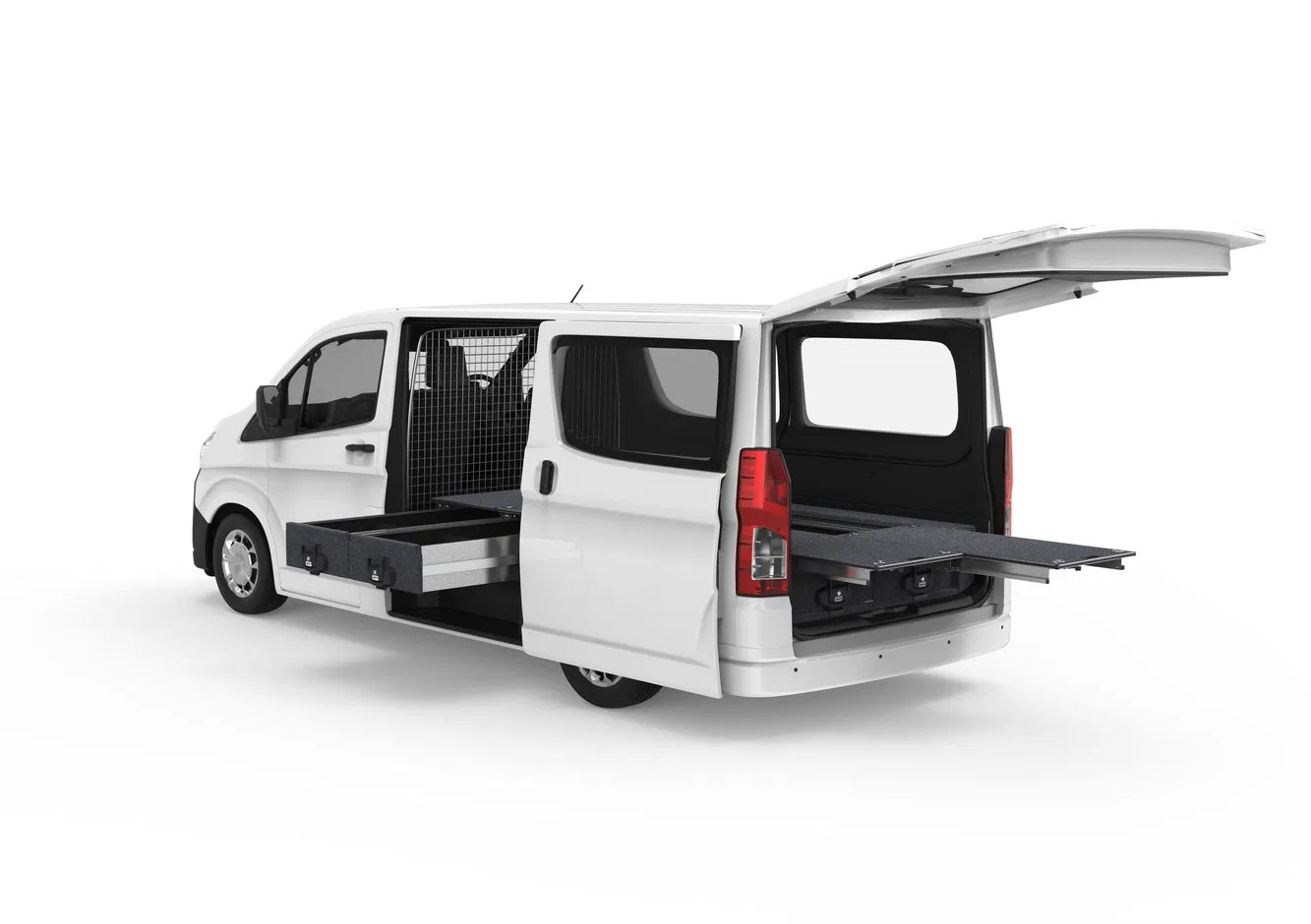 FIXED FLOOR SIDE DRAWERS & DUAL ROLLER FLOOR REAR DRAWERS