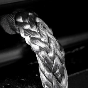 Carbon Offroad 24m x 11mm Standard Winch Rope Kit - Black