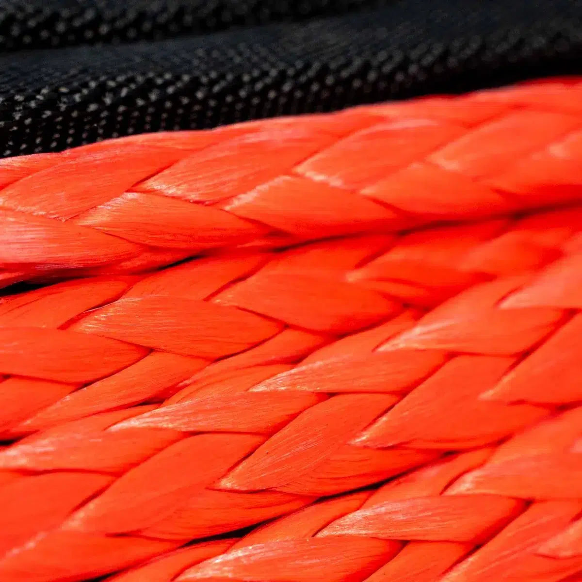 Carbon Winches 24m x 10mm Red Synthetic Rope Spliced with thimble