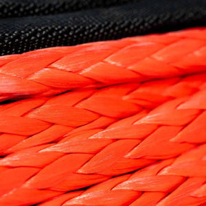 Carbon Offroad 24m x 11mm Standard Winch Rope Kit - Red