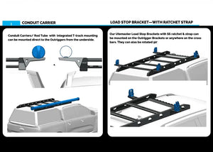 1/4 CANTILEVER OUTRIGGER 200mm EXTENSION (Pack of 3)