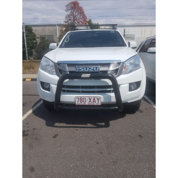 Isuzu Dmax 3 Bend Nudgebar P/Coated Black