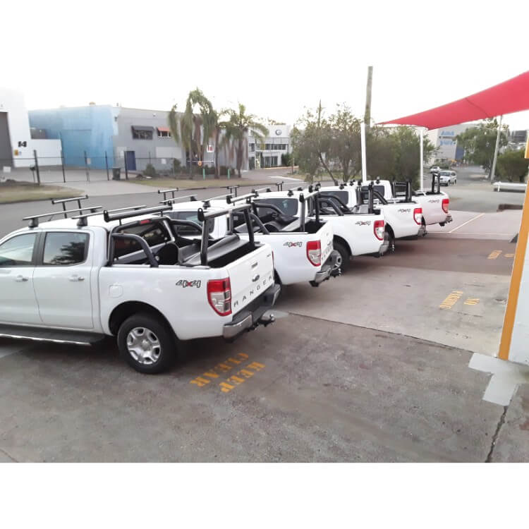 2018 Ford Ranger Black Adaptor Racks