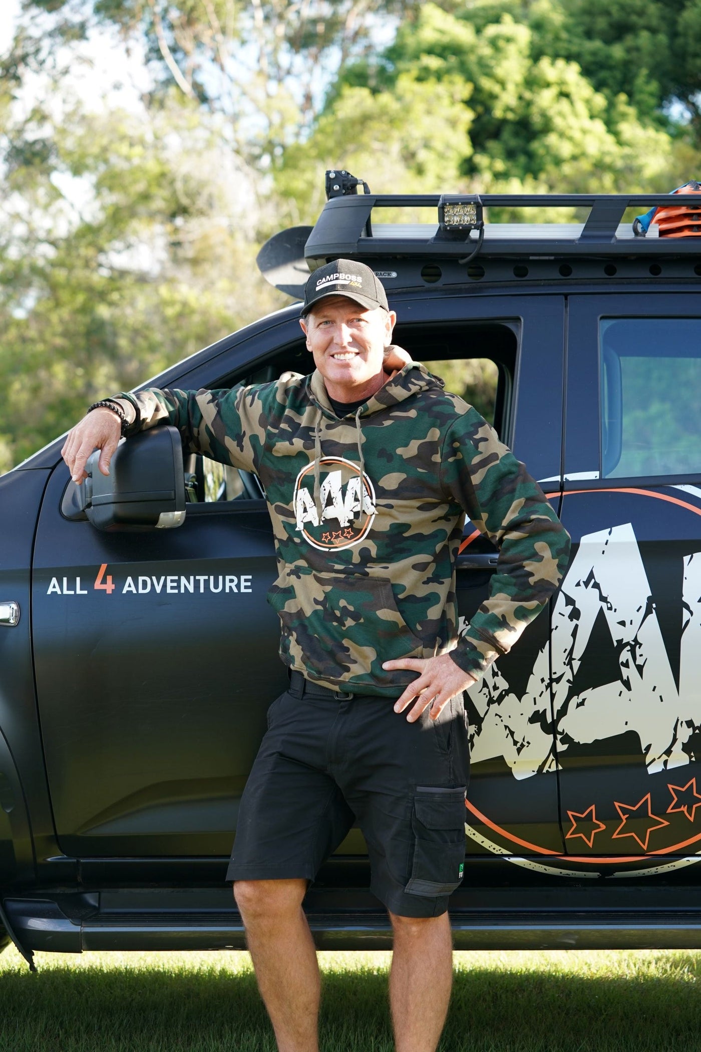 Hoodies - Black/Grey Camo A4A Stamp / 5XL